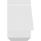 Ekena Millwork Eugene Architectural Grade PVC Gable Bracket, 36"W x 7 1/2"H x 6"D x 6"F, 5/12 Pitch GBP036X08X0606EUG00 - alternate 5